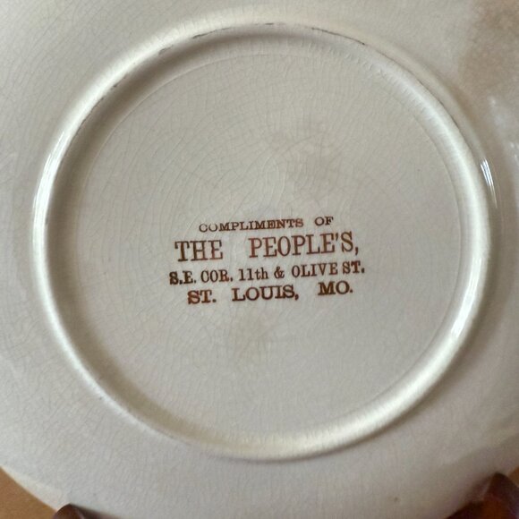 1910 Promotional Calander Plate with Wood stand - Picture 9 of 14